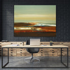 Layered Scape V by Lisa Ridgers on GIANT ART - beige abstract