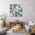City Beat by Lisa Ridgers on GIANT ART - pink contemporary