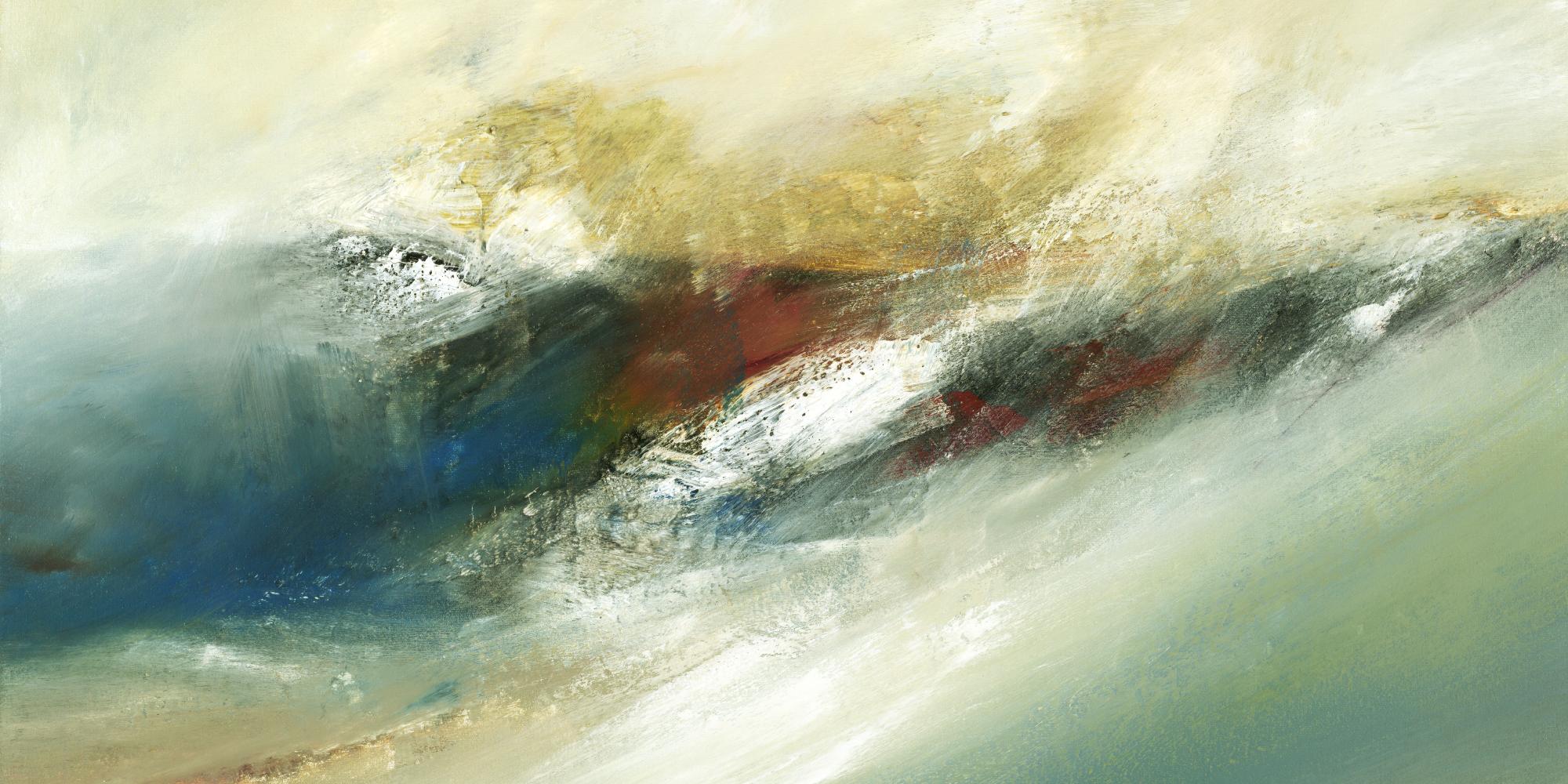 Rugged Scape by Lisa Ridgers on GIANT ART - beige abstract