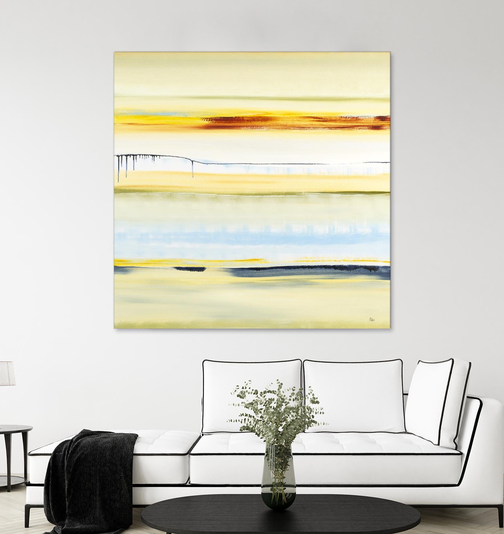 Beach Day by Lisa Ridgers on GIANT ART - blue abstract