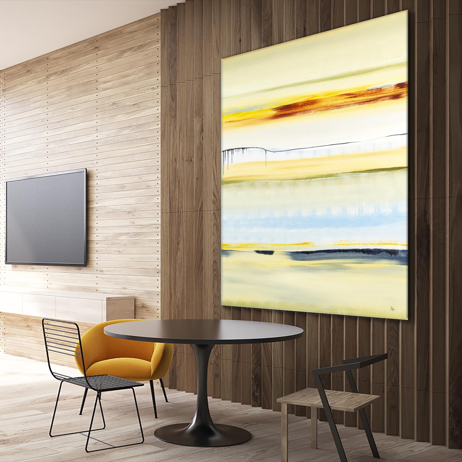Beach Day by Lisa Ridgers on GIANT ART - blue abstract