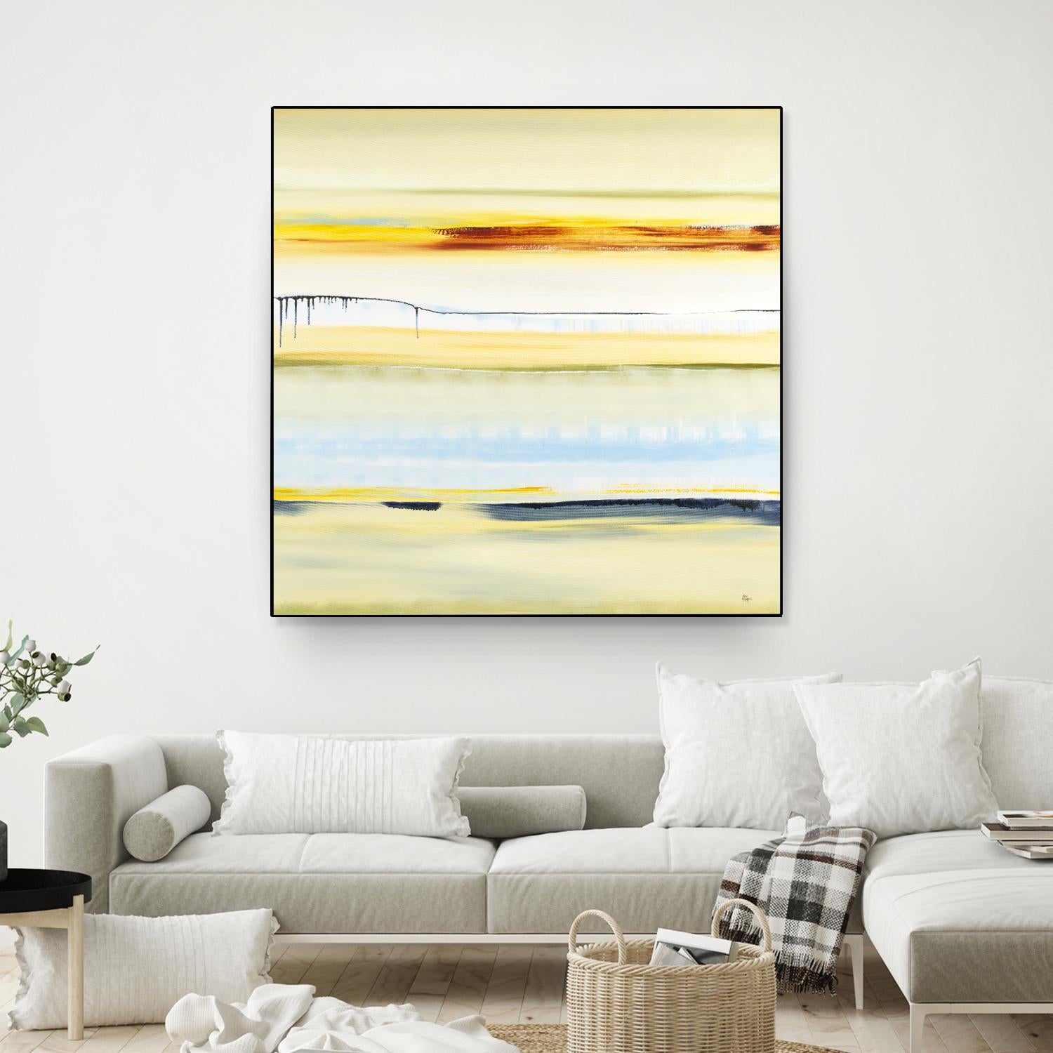 Beach Day by Lisa Ridgers on GIANT ART - blue abstract