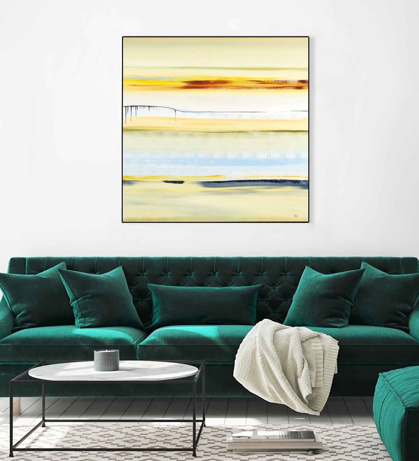 Beach Day by Lisa Ridgers on GIANT ART - blue abstract