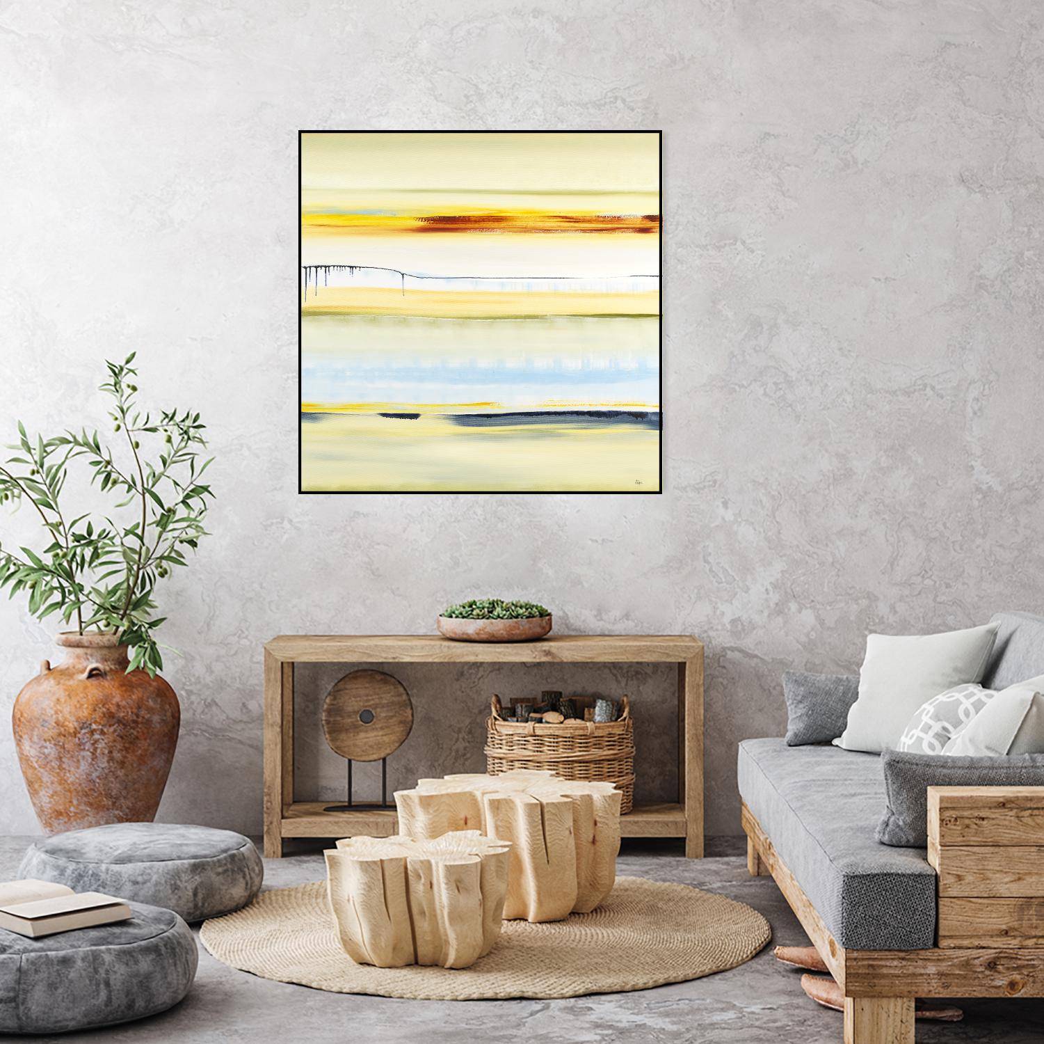 Beach Day by Lisa Ridgers on GIANT ART - blue abstract