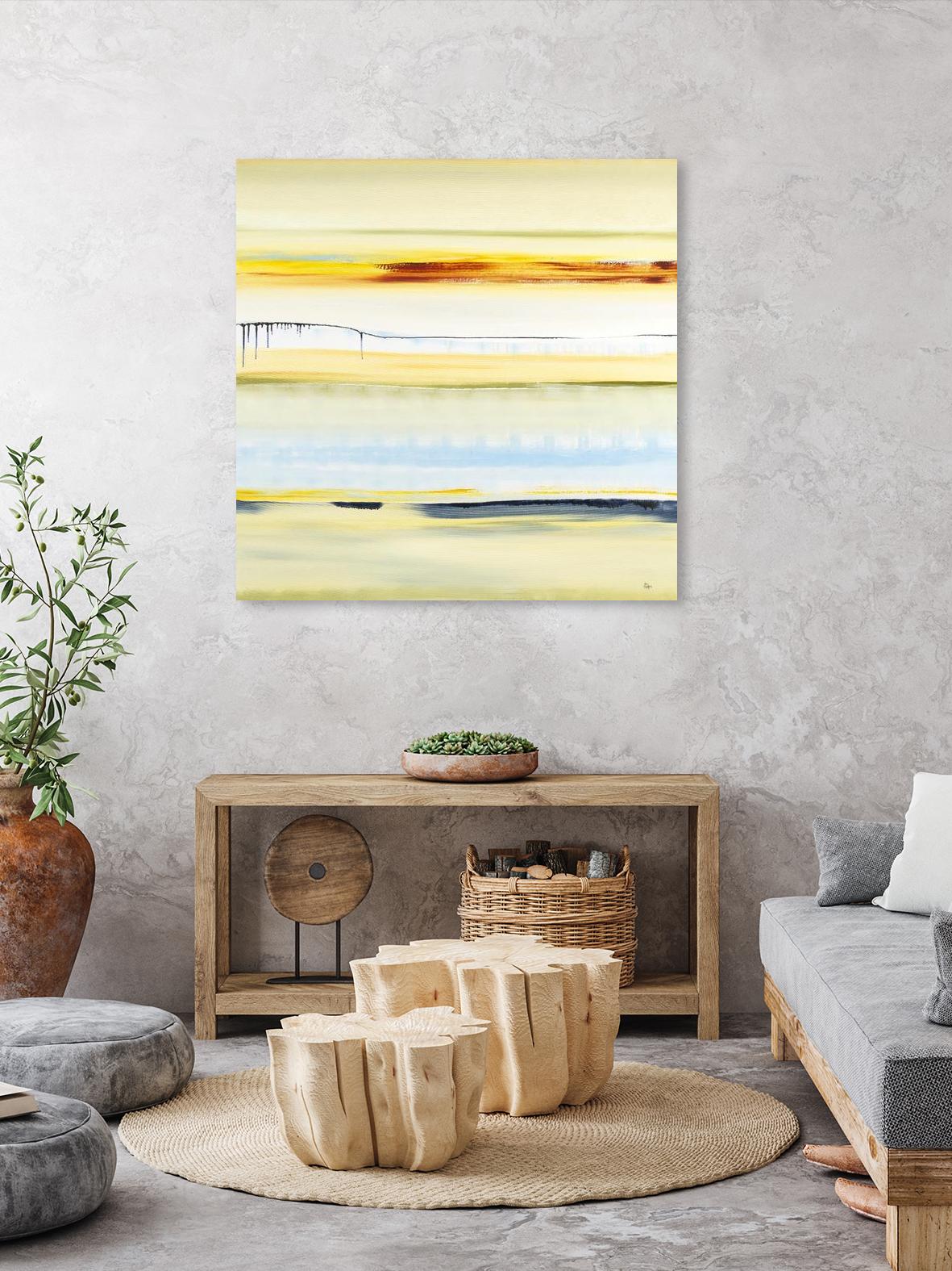 Beach Day by Lisa Ridgers on GIANT ART - blue abstract