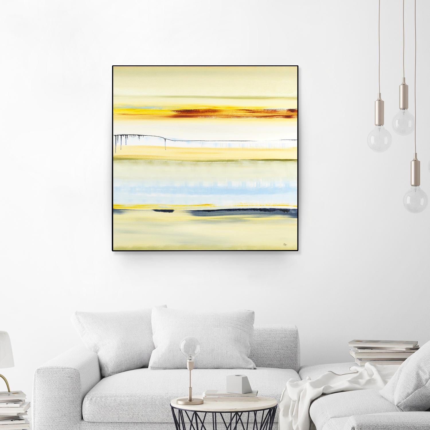 Beach Day by Lisa Ridgers on GIANT ART - blue abstract