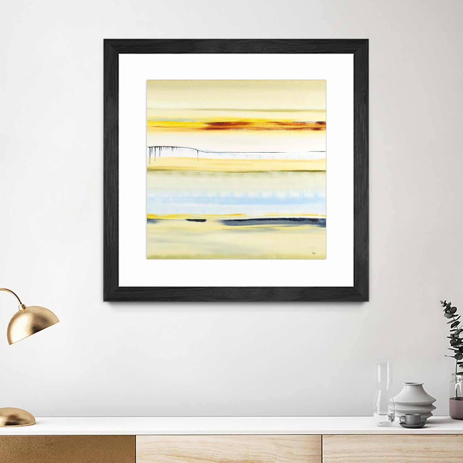 Beach Day by Lisa Ridgers on GIANT ART - blue abstract