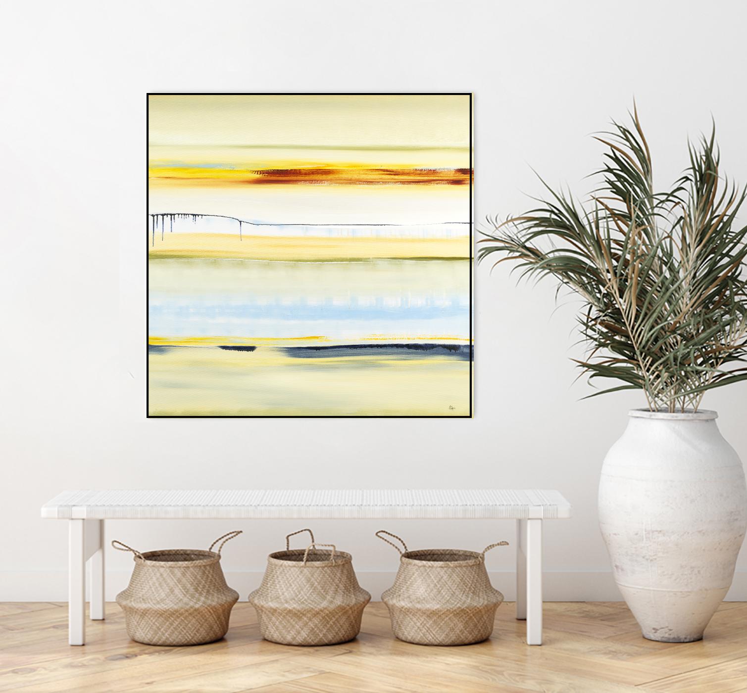 Beach Day by Lisa Ridgers on GIANT ART - blue abstract