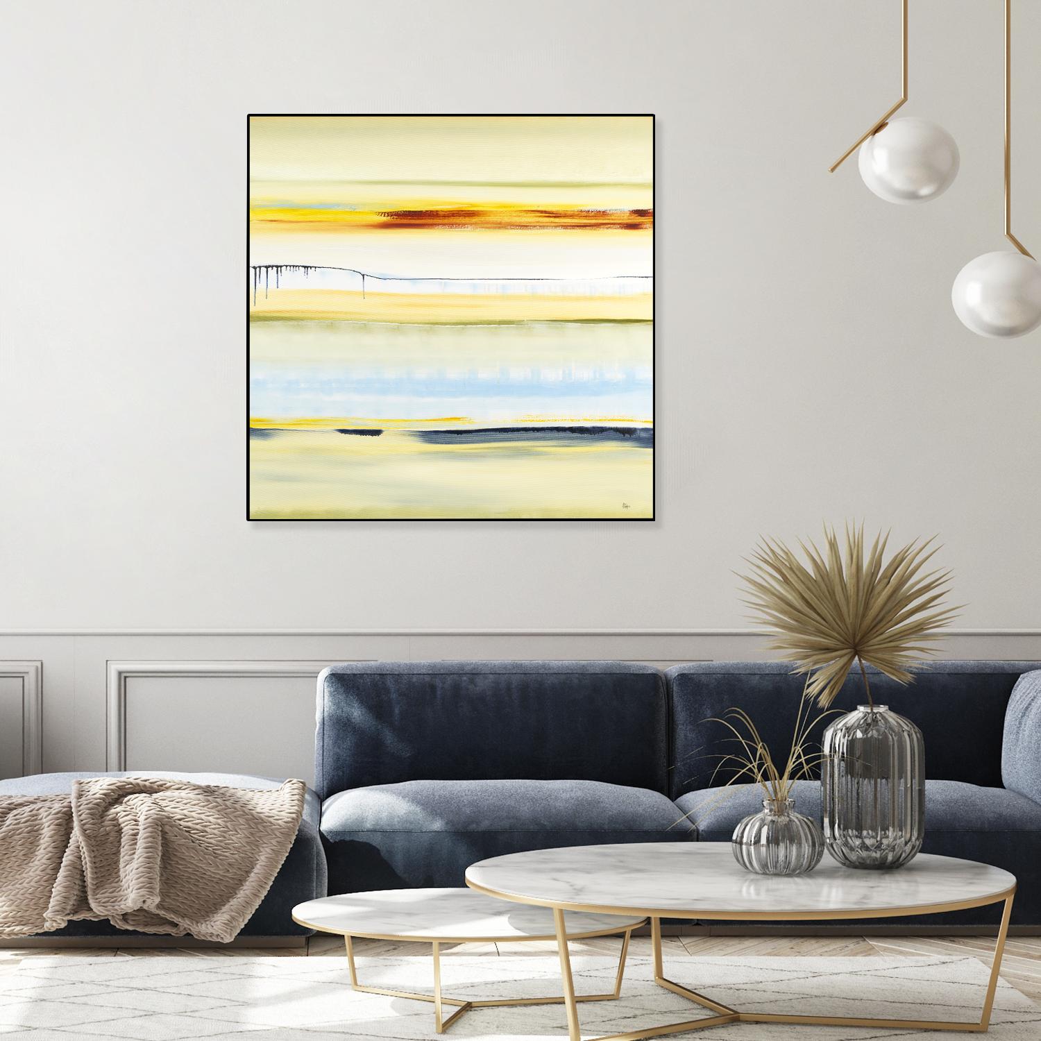 Beach Day by Lisa Ridgers on GIANT ART - blue abstract