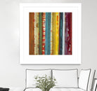 Bold Lanes by Lisa Ridgers on GIANT ART - yellow abstract