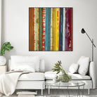 Bold Lanes by Lisa Ridgers on GIANT ART - yellow abstract