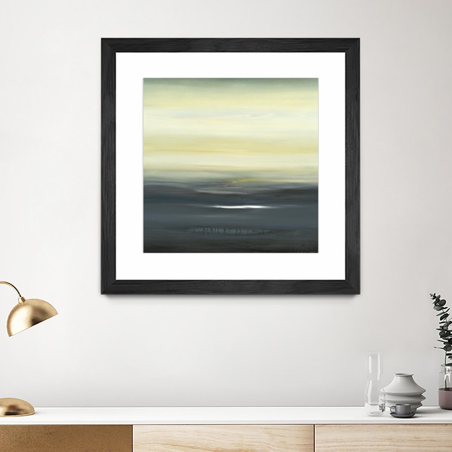 Land of Serenity II by Lisa Ridgers on GIANT ART - blue abstract