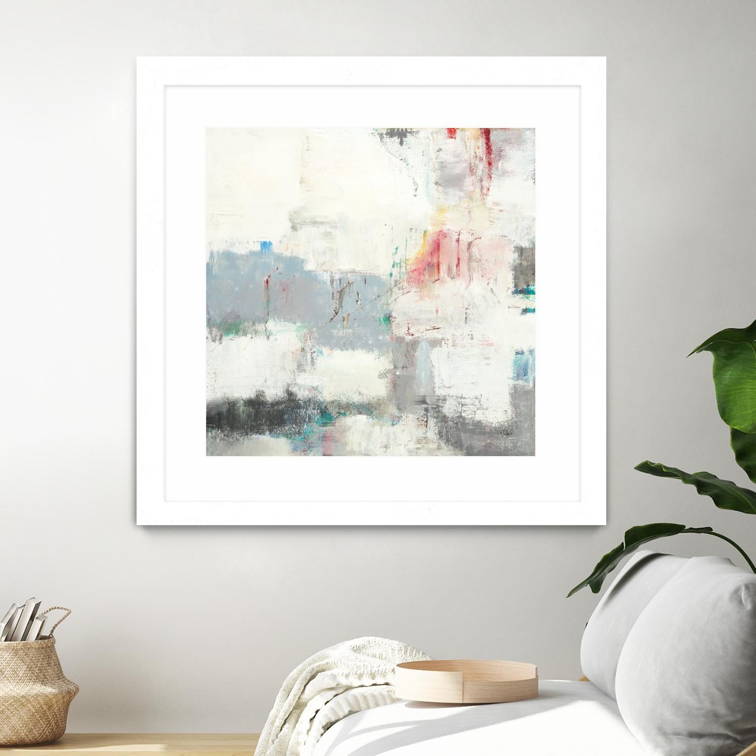 Clear Intentions by Lisa Ridgers on GIANT ART - beige abstract