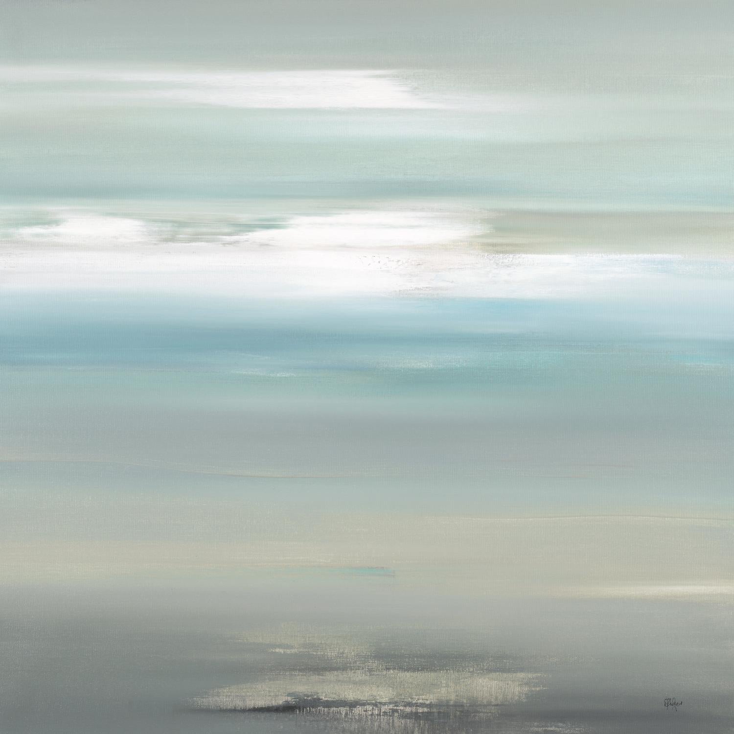 A Day By The Water by Lisa Ridgers on GIANT ART - grey abstract