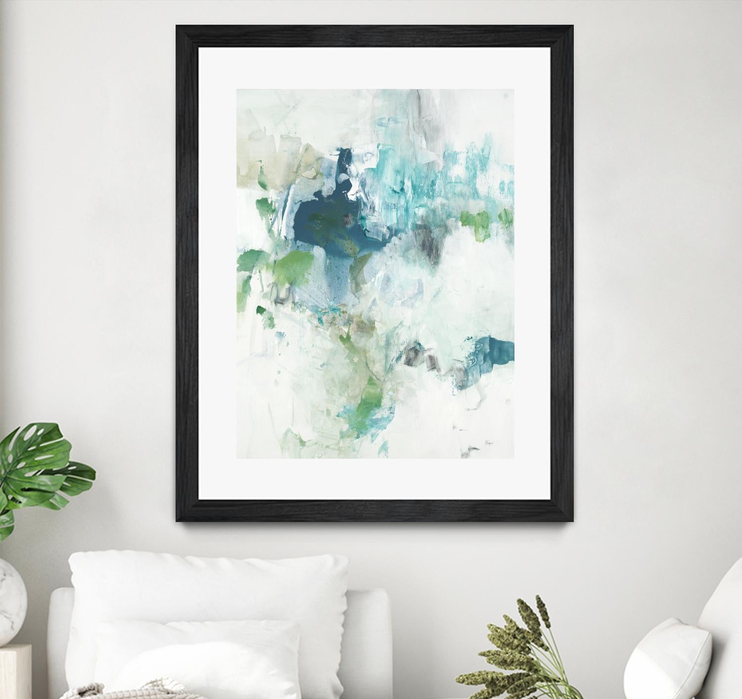Splash II by Lisa Ridgers on GIANT ART - blue abstract
