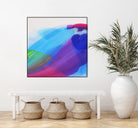 Spiritual Journey I by Linda Stelling on GIANT ART - blues, purples fluid abstracts