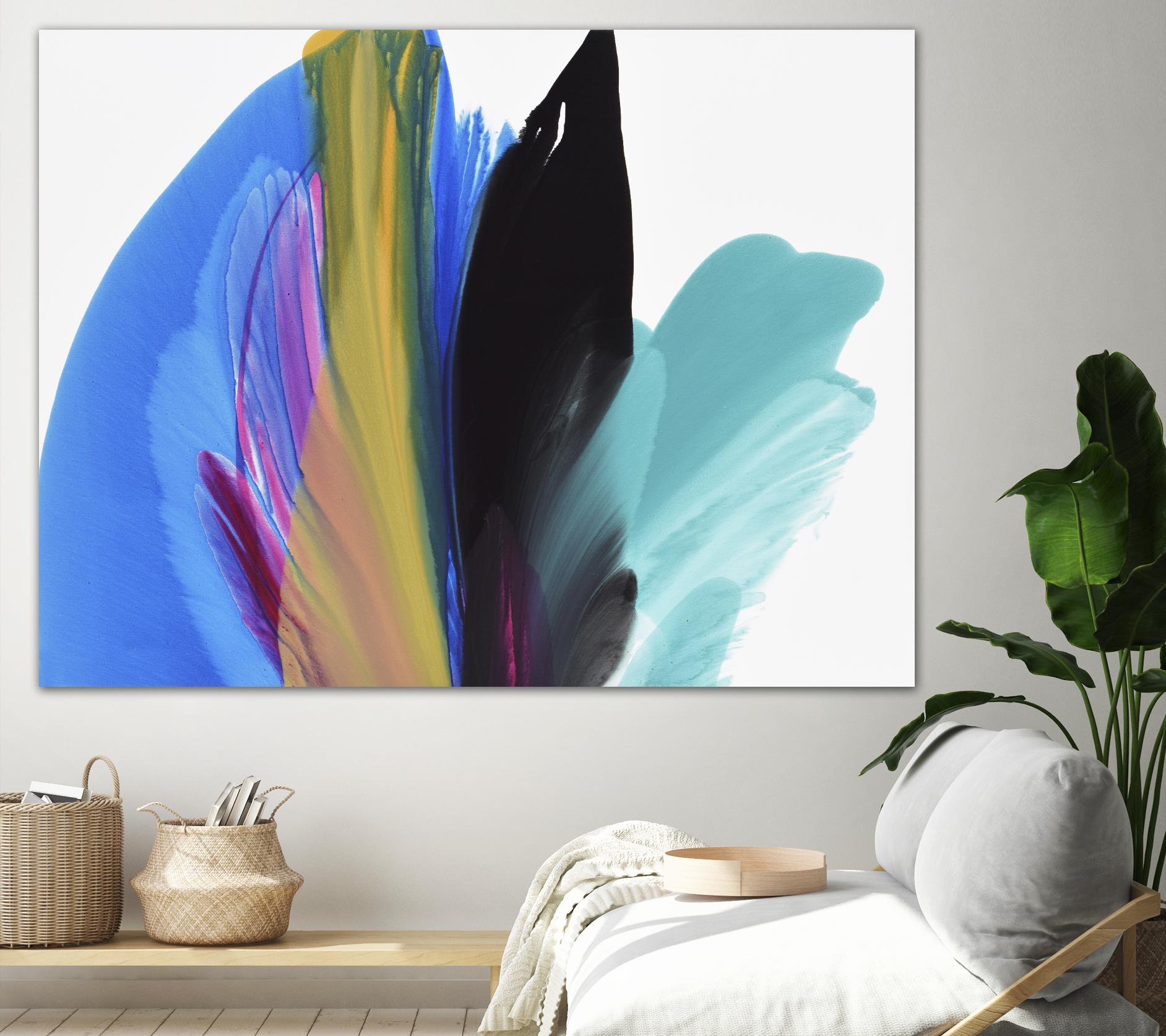 Infusion by Linda Stelling on GIANT ART - blues fluid abstracts