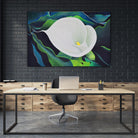CALLA LILY by LINDA STELLING on GIANT ART - blue floral tropical floral