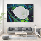 CALLA LILY by LINDA STELLING on GIANT ART - blue floral tropical floral