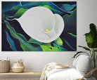 CALLA LILY by LINDA STELLING on GIANT ART - blue floral tropical floral