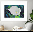 CALLA LILY by LINDA STELLING on GIANT ART - blue floral tropical floral