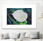 CALLA LILY by LINDA STELLING on GIANT ART - blue floral tropical floral