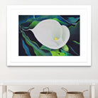 CALLA LILY by LINDA STELLING on GIANT ART - blue floral tropical floral