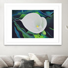 CALLA LILY by LINDA STELLING on GIANT ART - blue floral tropical floral