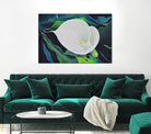 CALLA LILY by LINDA STELLING on GIANT ART - blue floral tropical floral