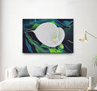 CALLA LILY by LINDA STELLING on GIANT ART - blue floral tropical floral