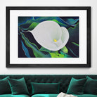 CALLA LILY by LINDA STELLING on GIANT ART - blue floral tropical floral