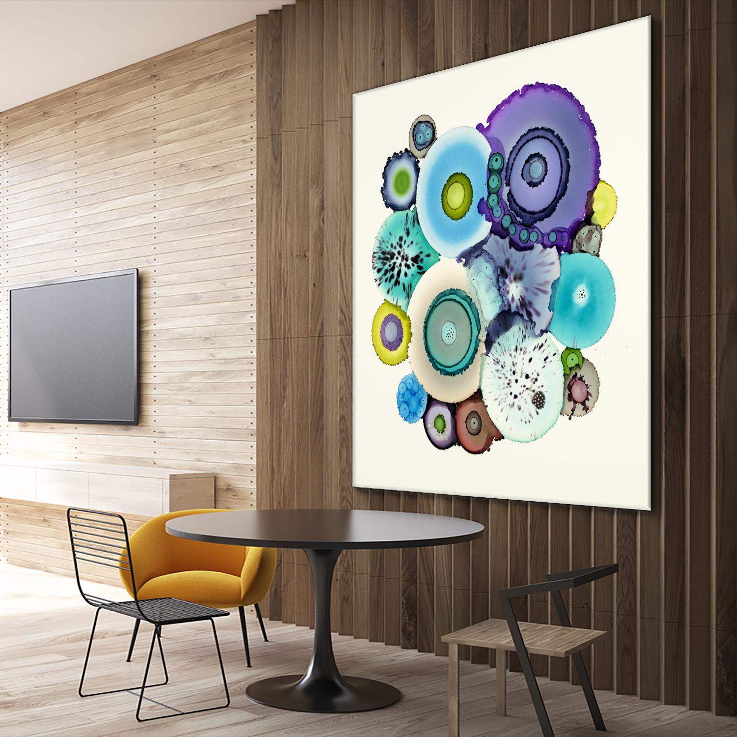 Stuck by Laura Van Horne on GIANT ART - purple abstract