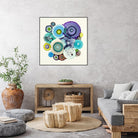 Stuck by Laura Van Horne on GIANT ART - purple abstract