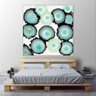 Light Blue Geode by Laura Van Horne on GIANT ART - beige abstract