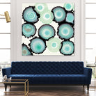 Light Blue Geode by Laura Van Horne on GIANT ART - beige abstract