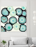 Light Blue Geode by Laura Van Horne on GIANT ART - beige abstract