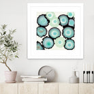 Light Blue Geode by Laura Van Horne on GIANT ART - beige abstract