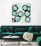 Light Blue Geode by Laura Van Horne on GIANT ART - beige abstract