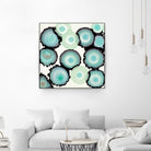 Light Blue Geode by Laura Van Horne on GIANT ART - beige abstract