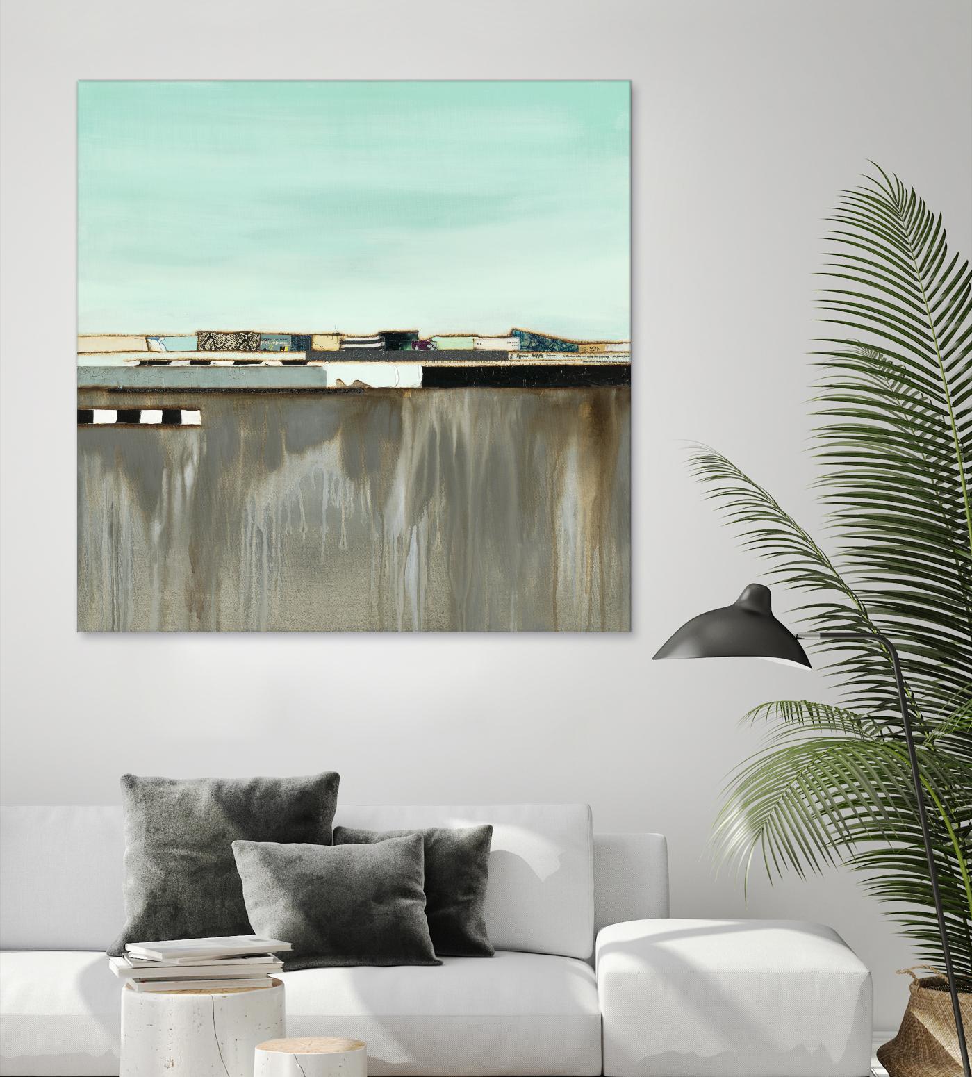 The Hood by Laura Van Horne on GIANT ART - blues abstracted landscapes