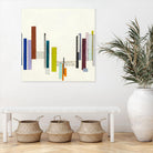 Love You To The Moon by Laura Van Horne on GIANT ART - whites & creams geometric shapes
