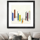 Love You To The Moon by Laura Van Horne on GIANT ART - whites & creams geometric shapes