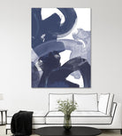 Blue on Blue I by June Erica Vess on GIANT ART - blue abstract