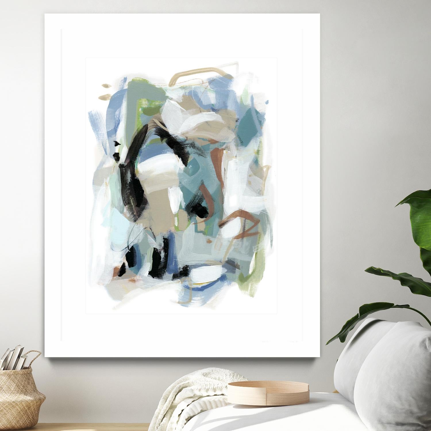 Fall III by Christina Long on GIANT ART - blue abstract
