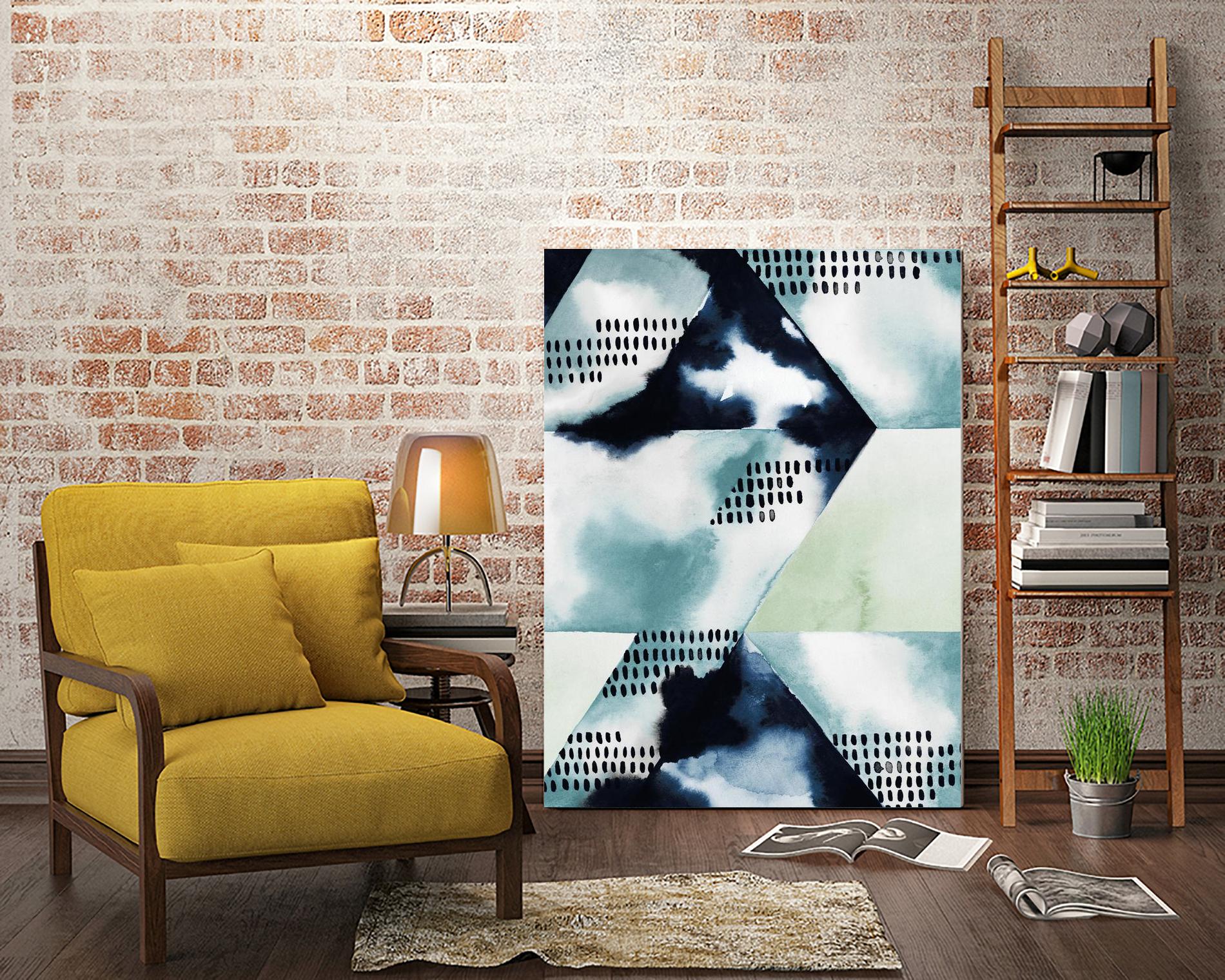 Blue Billow I by Grace Popp on GIANT ART - blue abstract