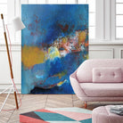 Rhapsody in Blue I by Jodi Fuchs on GIANT ART - blue abstract