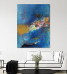 Rhapsody in Blue I by Jodi Fuchs on GIANT ART - blue abstract