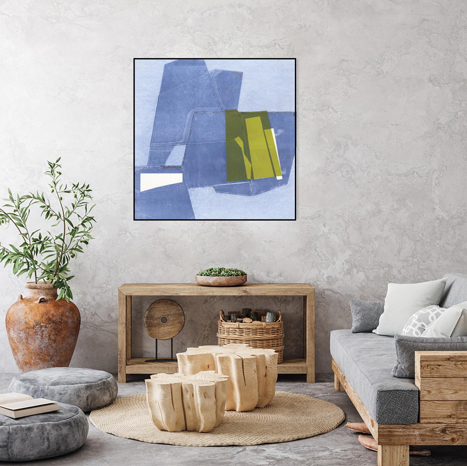 Istanbul #9 by Rob Delamater on GIANT ART - blue abstract