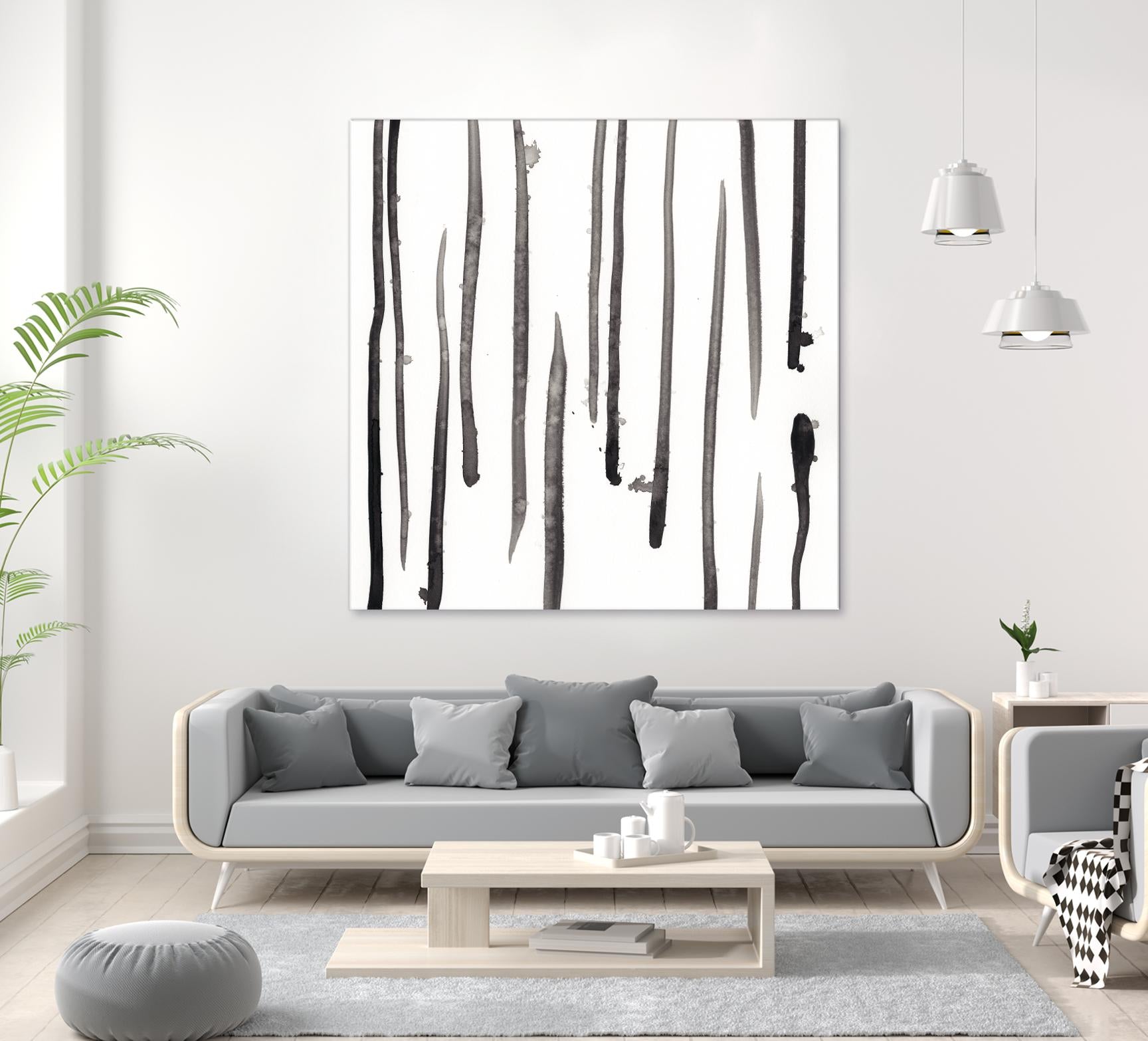 Monochrome Gestures IX by June Erica Vess on GIANT ART - black abstract