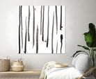 Monochrome Gestures IX by June Erica Vess on GIANT ART - black abstract